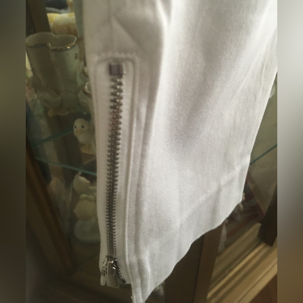 Cache Like New White Jeans Side Zipper Size 2 - image 2